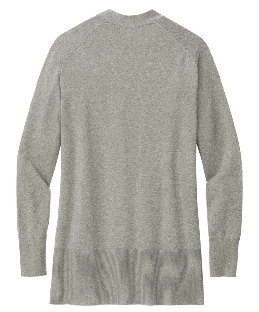 Brooks Brothers® Women’s Cotton Stretch Long Grey Cardigan Sweater